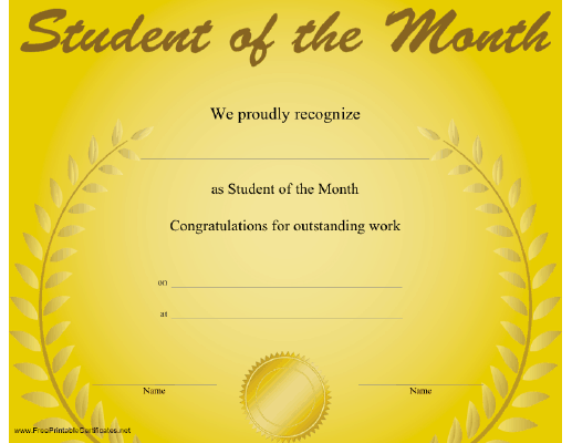Student of the Month