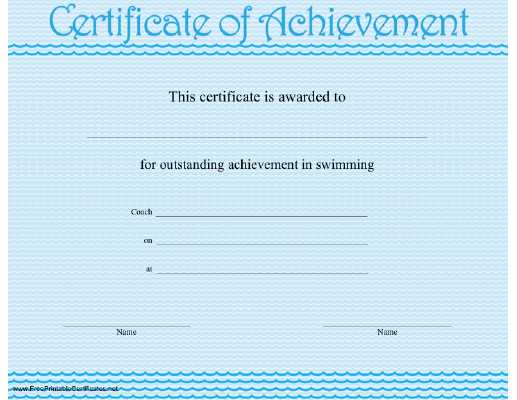 Swimming Achievement