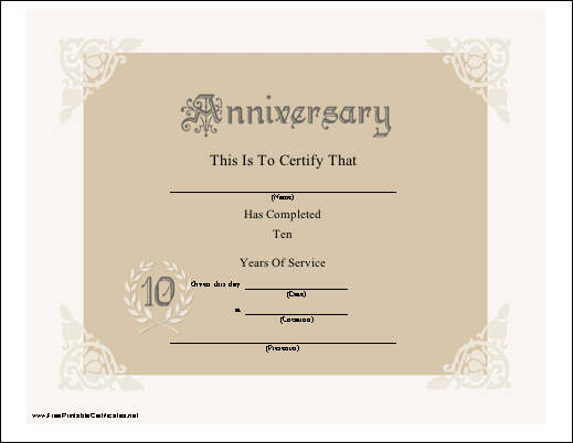10th Anniversary