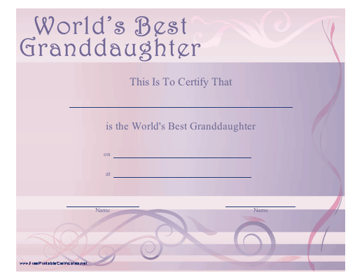 World's Best Granddaughter