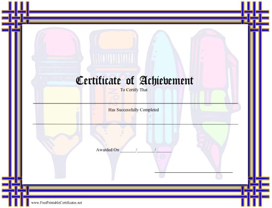 Achievement - Writing