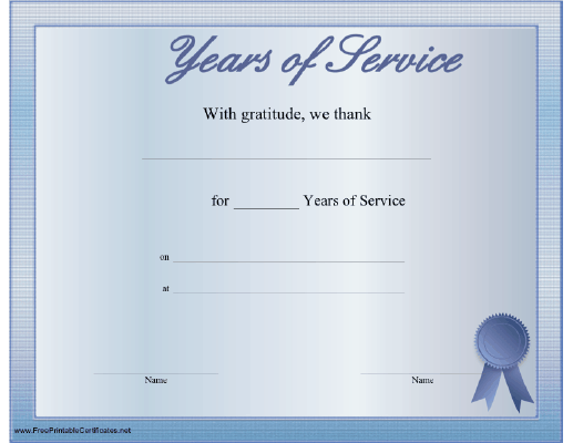 Years of Service