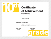 10th Grade Achievement