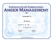 Anger Management Completion
