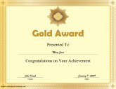 Gold Award