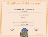 Bible School Completion
