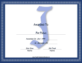 J Monogram Certificate