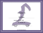 L Monogram Certificate