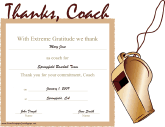 Thanks to Coach