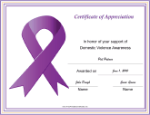 Domestic Violence Awareness Ribbon