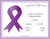 Epilepsy Awareness Ribbon