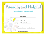 Friendly And Helpful Badge