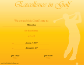 Excellence in Golf