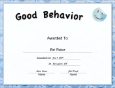 Blue Smiley Good Behavior
