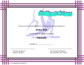 Certificado de Logro en Gimnasia