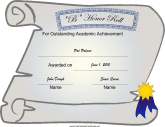 B Honor Roll