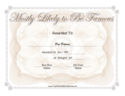 Most Likely To Be Famous Yearbook