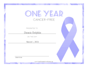 One Year Cancer-Free