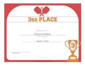 Pickleball Third Place