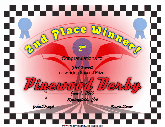 Pinewood Derby 2nd Place