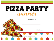 Pizza Party Prize