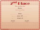 2nd Place