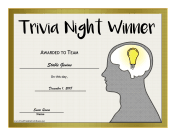 Quiz Winner Award