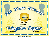 Raingutter Regatta 2nd Place