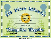 Raingutter Regatta 3rd Place