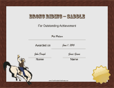 Rodeo Bronc Riding Saddled
