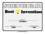 Science Fair Best Invention