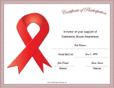 Substance Abuse Awareness Ribbon