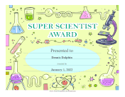 Super Scientist Award