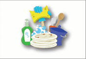 Wash The Dishes (white background)