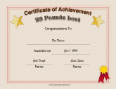 Weight Loss Achievement 25 Pounds