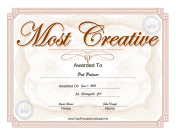 Yearbook Award Most Creative