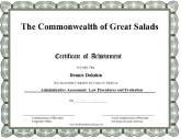 Professional Certificate of Achievement