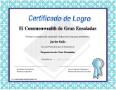 Certificado de Logro