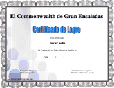 Certificado de Logro