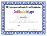 Certificado de Logro