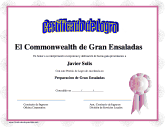 Certificado de Logro