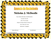 Anuncio de Nacimiento