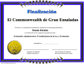 Finalizacíon
