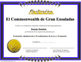 Finalizacíon