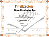 Finalizacíon