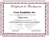 Certificado de Finalizacíon