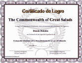 Certificado de Logro