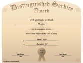 Distinguished Service Award