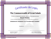 Certificado de Logro