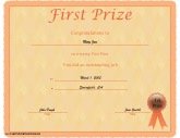 First Prize